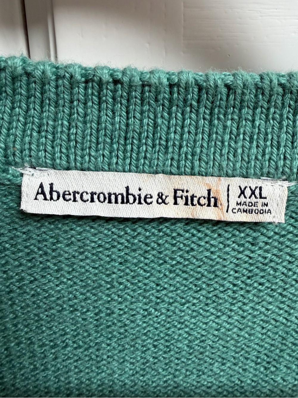 Abercrombie & Fitch Short Sleeve Button Front Cardigan Green Size XXL - Picture 7 of 10